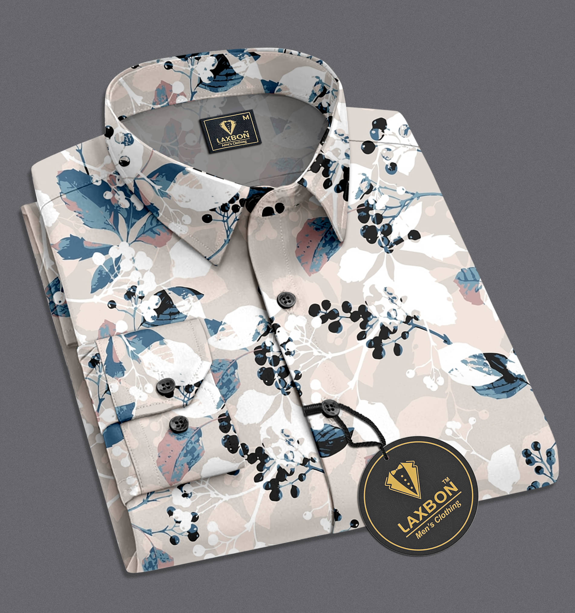     			AITAVIK OVERSEAS Rayon Regular Fit Printed Full Sleeves Men's Casual Shirt - Peach ( Pack of 1 )