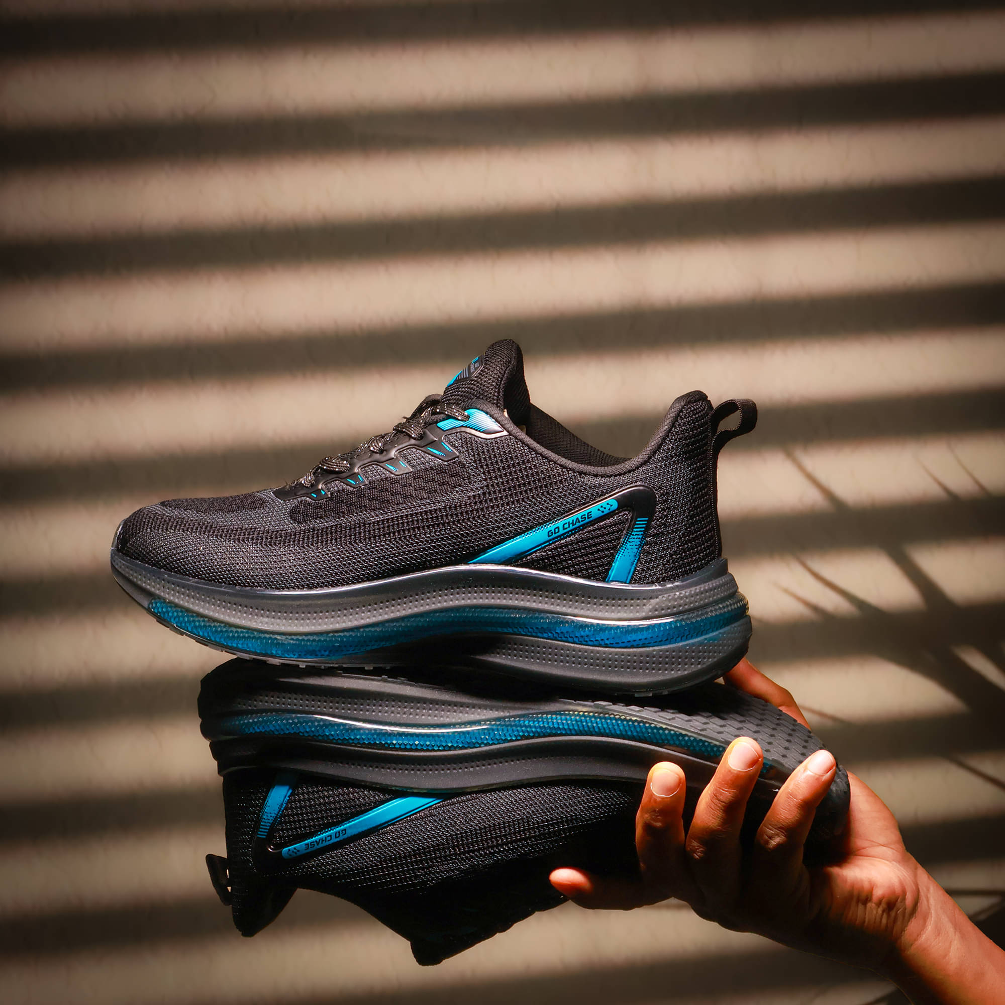     			ASIAN POWERPLAY-30 Black Men's Sports Running Shoes