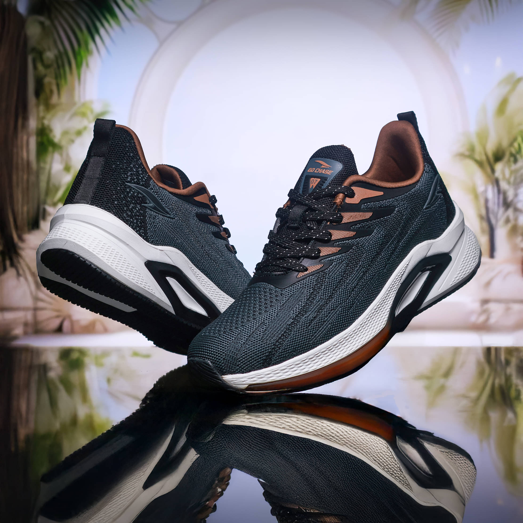     			ASIAN POWERPLAY-31 Dark Grey Men's Sports Running Shoes