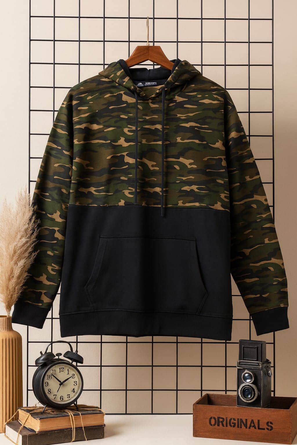 AUSTIVO Fleece Hooded Men's Sweatshirt - Green ( Pack of 1 )