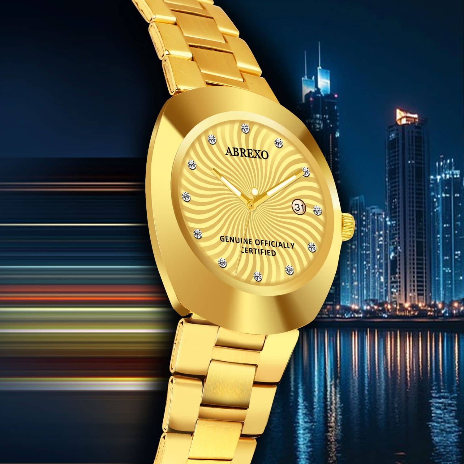 Abrexo Gold Stainless Steel Analog Men's Watch