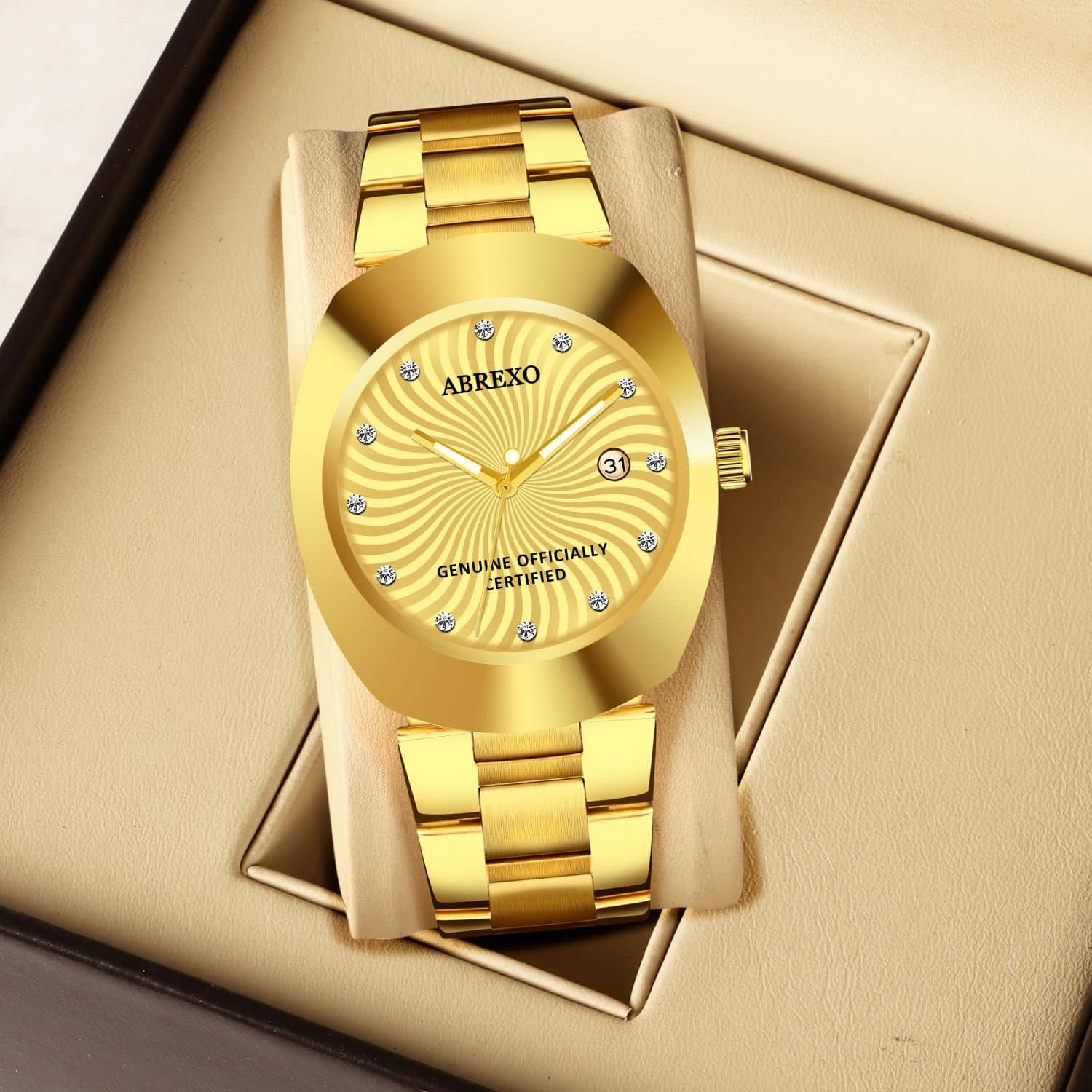 Abrexo Gold Stainless Steel Analog Men's Watch