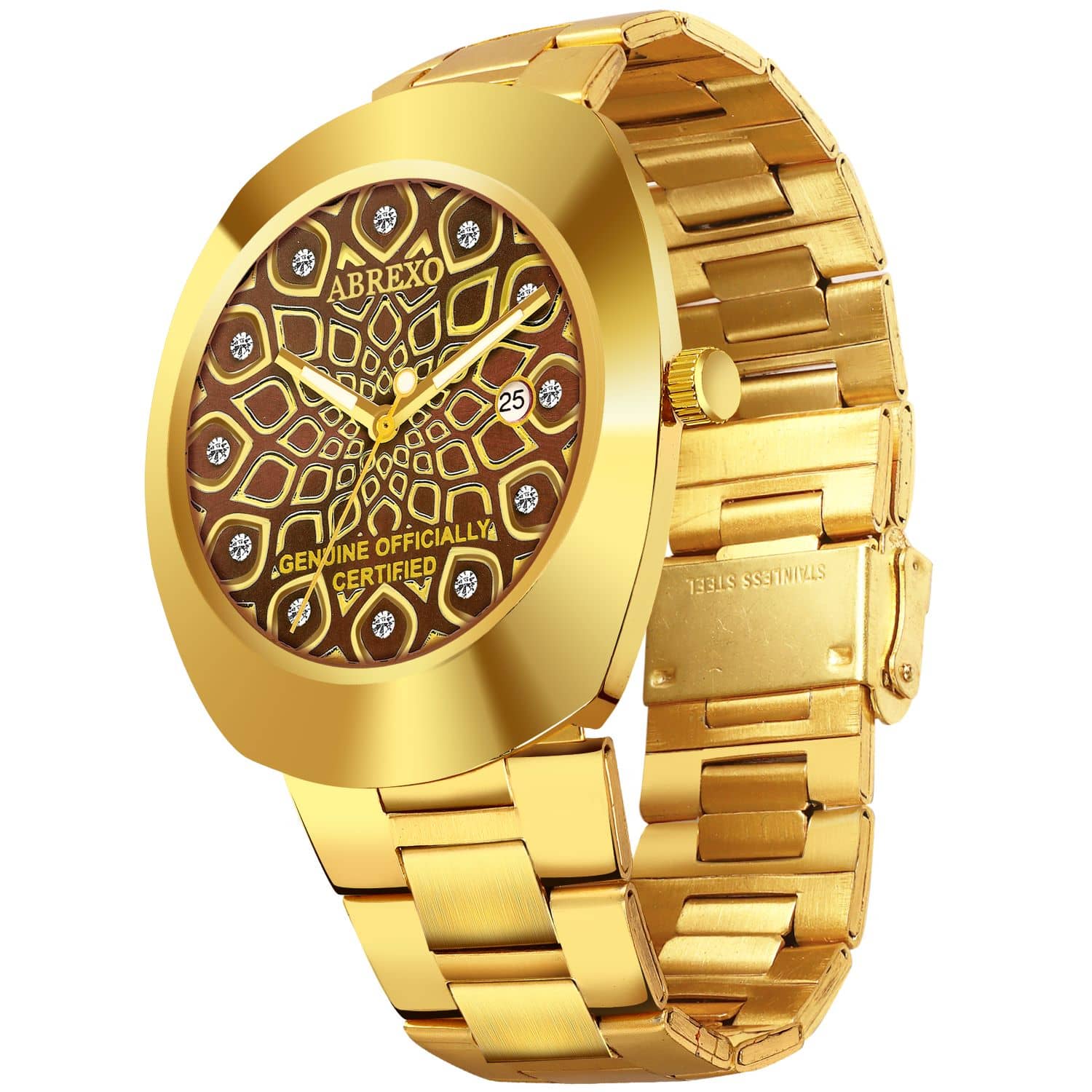 Abrexo Gold Stainless Steel Analog Men's Watch