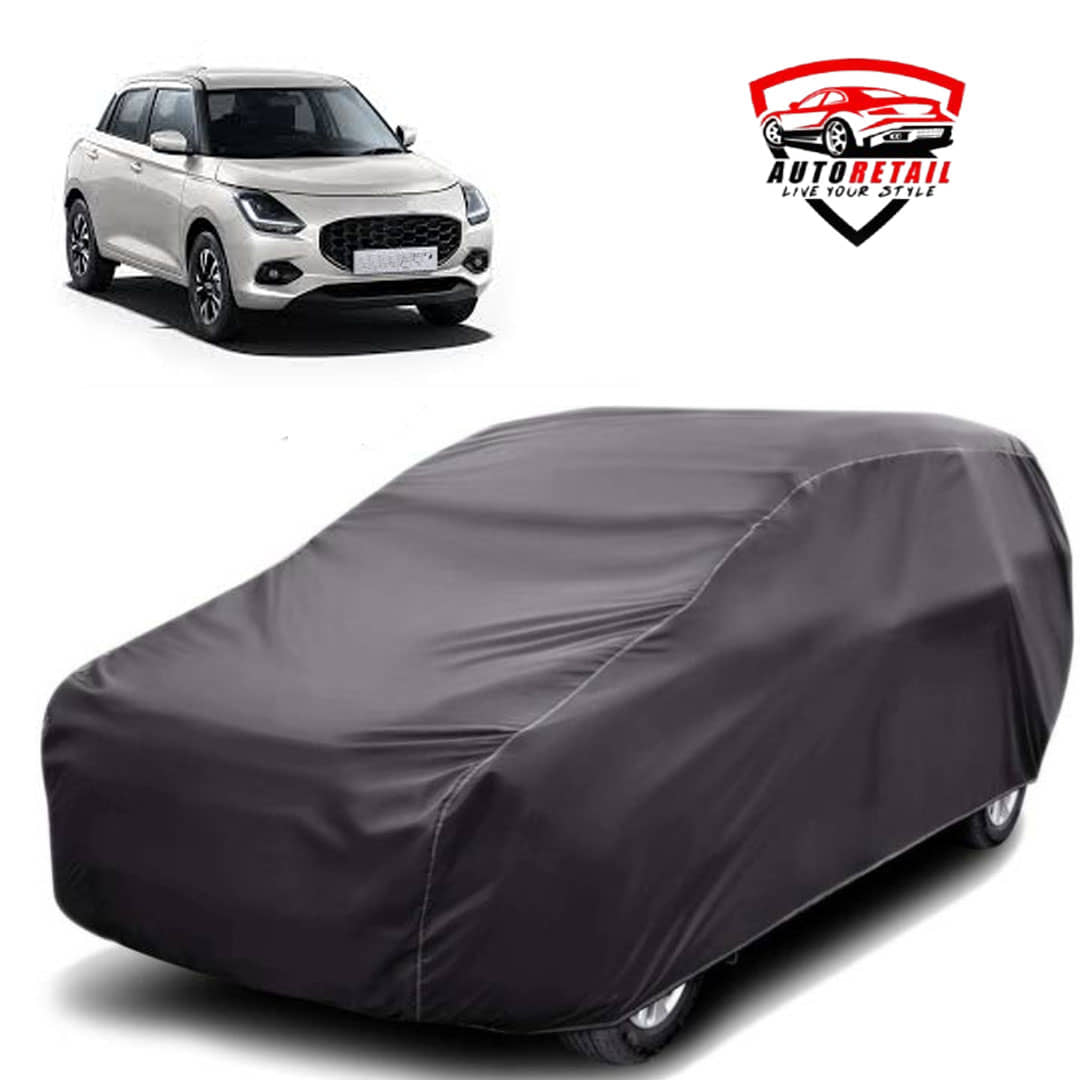 AutoRetail Car Body Cover for Maruti Swift [2018] Without Mirror Pocket ( Pack of 1 ) , Grey