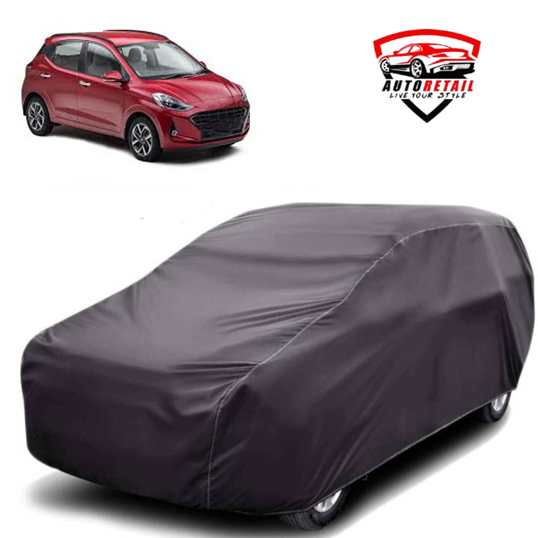     			AutoRetail Car Body Cover for Hyundai Grand i10 Without Mirror Pocket ( Pack of 1 ) , Grey
