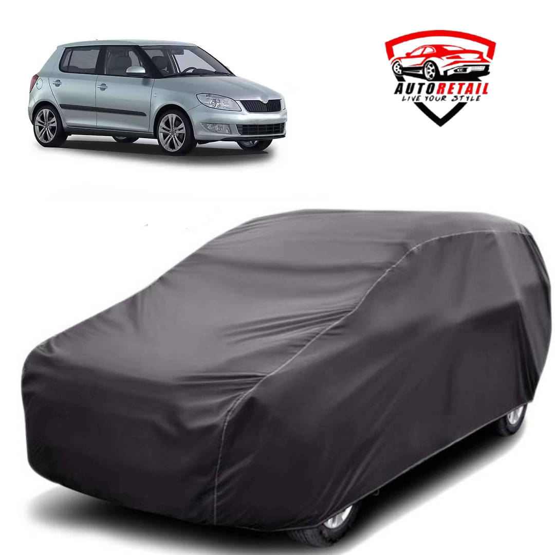     			AutoRetail Car Body Cover for Skoda Fabia [2008-2010] Without Mirror Pocket ( Pack of 1 ) , Grey