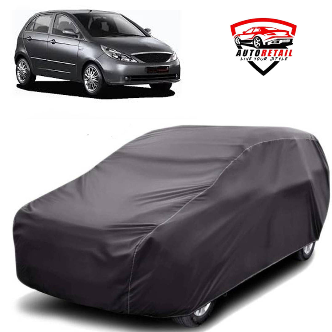     			AutoRetail Car Body Cover for Tata Indica Vista [2012-2014] Without Mirror Pocket ( Pack of 1 ) , Grey
