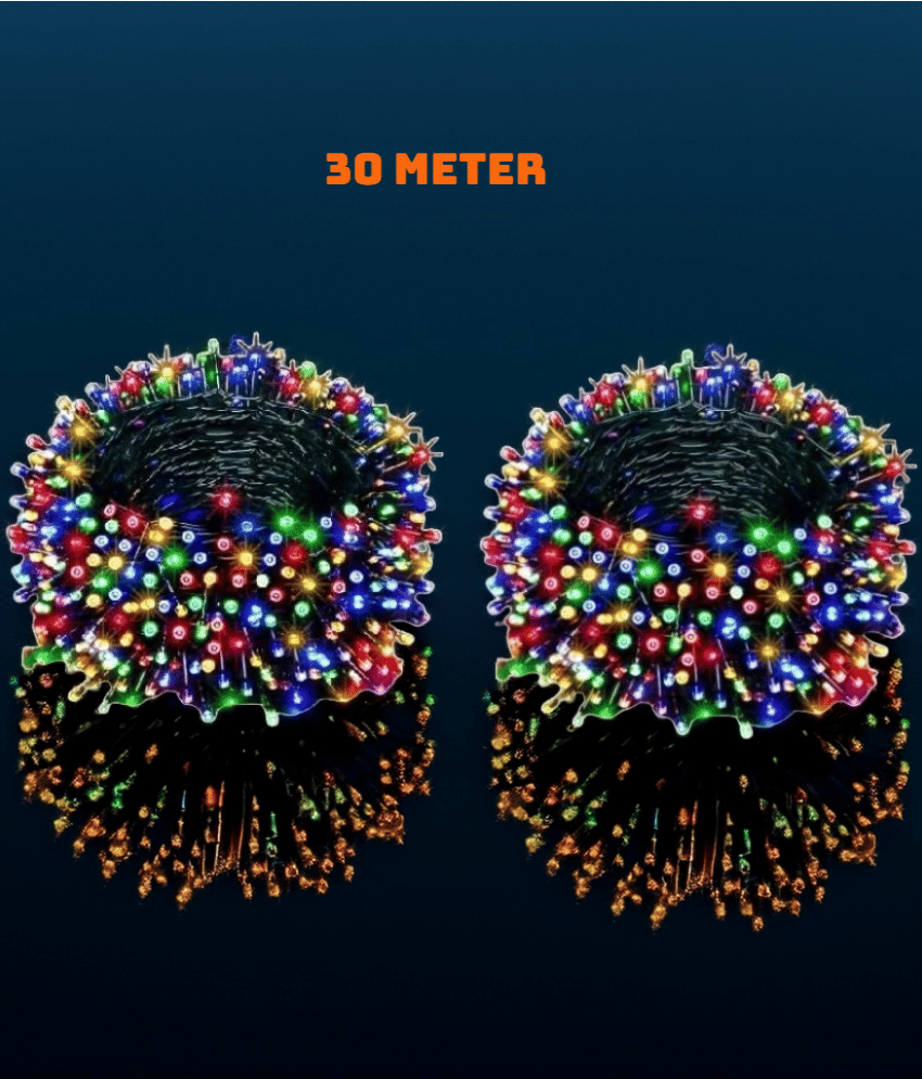     			CHARKEE Multicolor 30M String Light ( Pack of 2 )