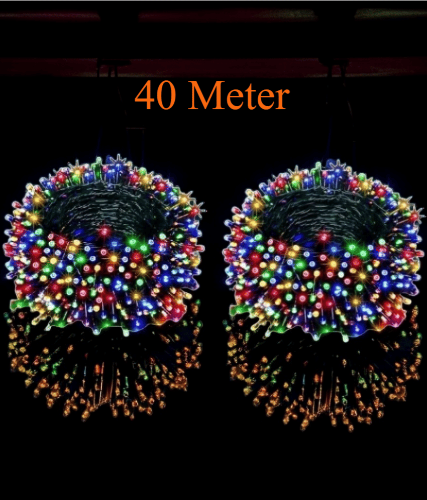     			CHARKEE Multicolor 40M String Light ( Pack of 2 )