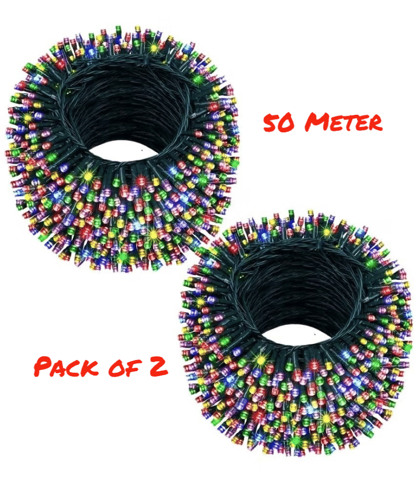     			CHARKEE Multicolor 50M String Light ( Pack of 2 )