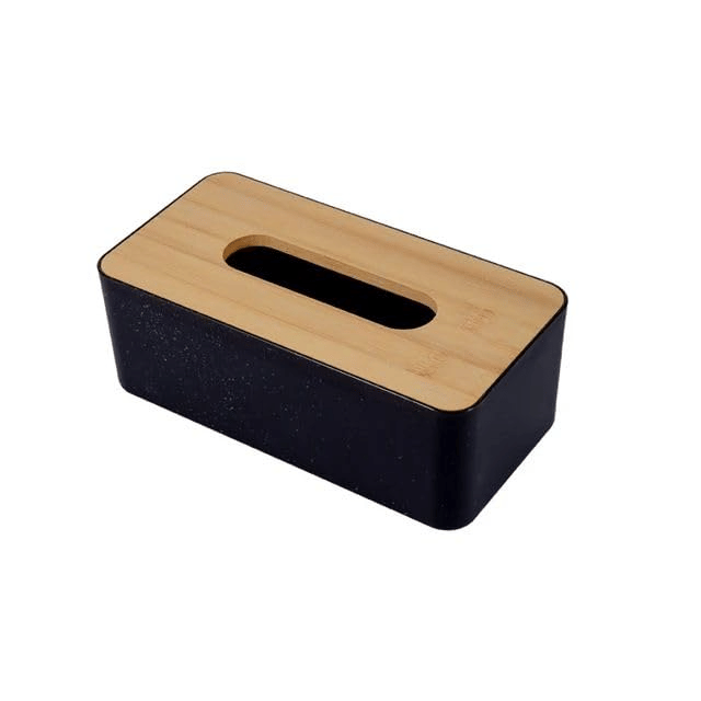     			CLOUDTAIL CHOICE Black Plastic Decorative Tissue Box Holder - Pack of 1