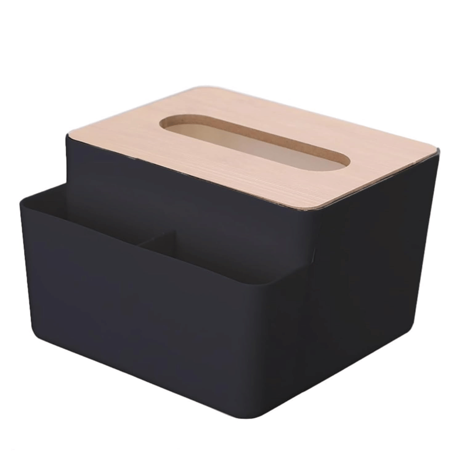 CLOUDTAIL CHOICE Black Plastic Decorative Tissue Box Holder - Pack of 1 CLOUDTAIL CHOICE Black Plastic Decorative Tissue Box Holder - Pack of 1