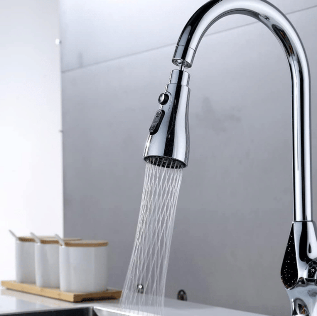 COSWARE 360° Rotate Faucet Aerator with 3-Mode Water Flow Steel Kitchen Sink Tap (Sink Cock)