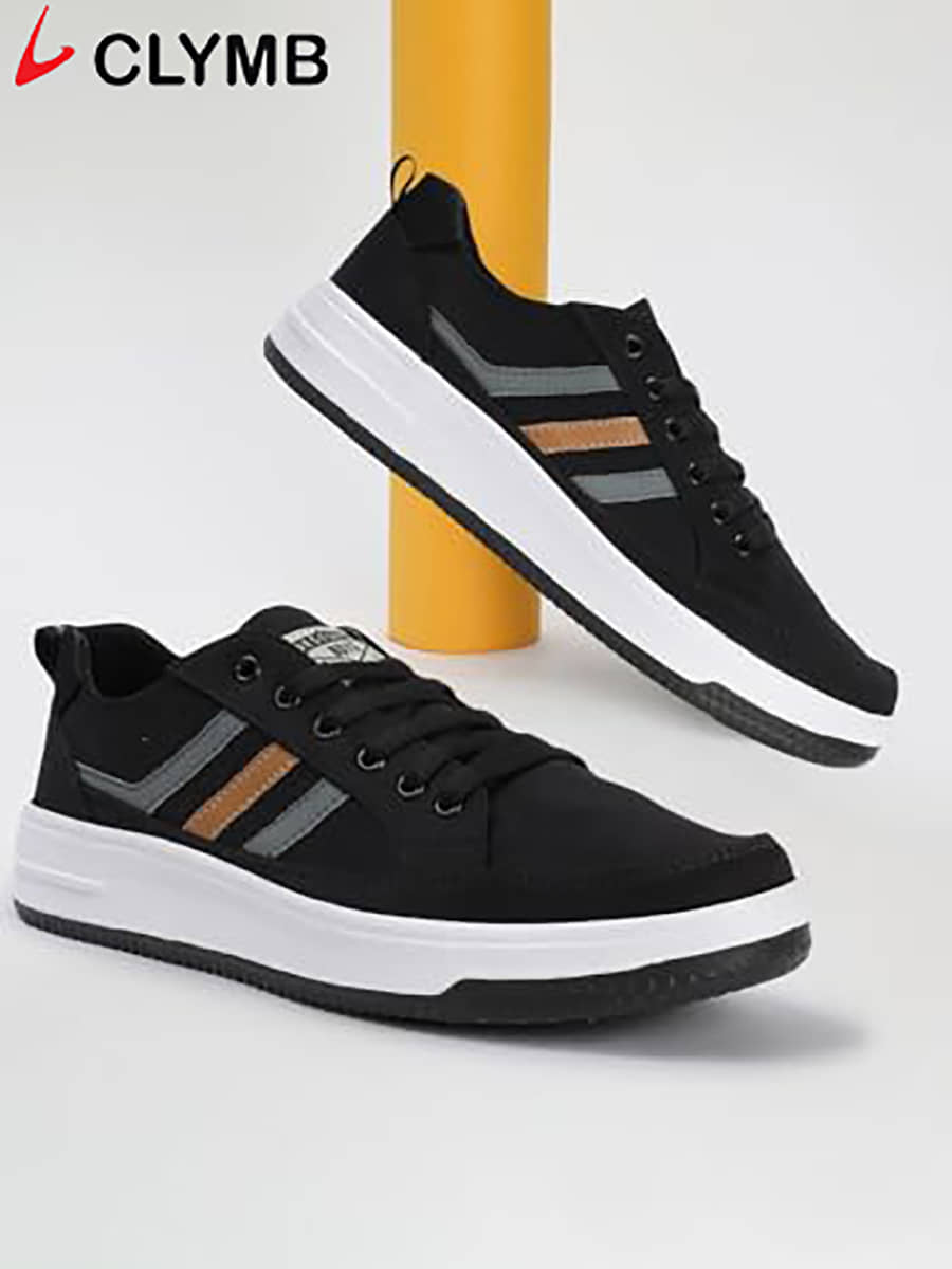 Clymb Gully Boy Black Men's Sneakers - Casual Shoes | Buy online on ZillyBuy