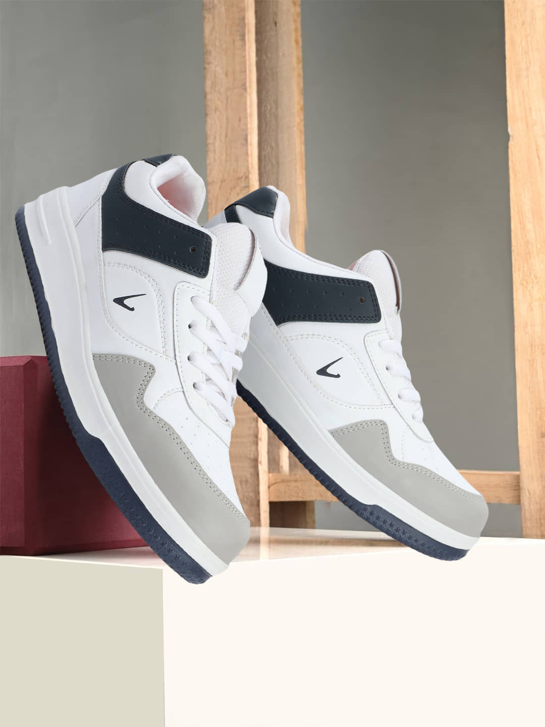 Clymb Swift White White Men's Sneakers - Casual Shoes | Buy online on ZillyBuy