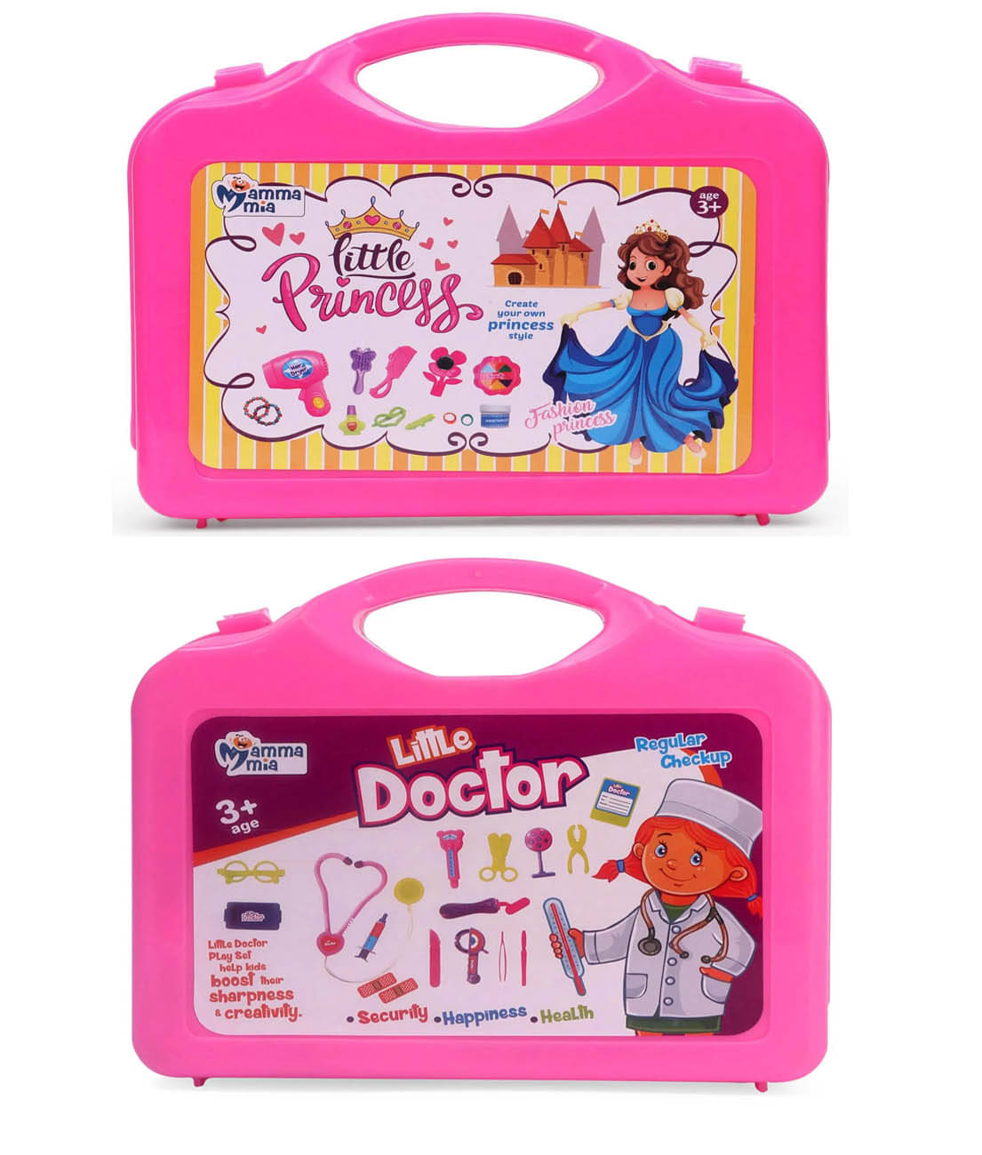 (Combo Pack )Little Princess Beauty set and Doctor's Kit (Color may Vary) (Combo Pack )Little Princess Beauty set and Doctor's Kit (Color may Vary)