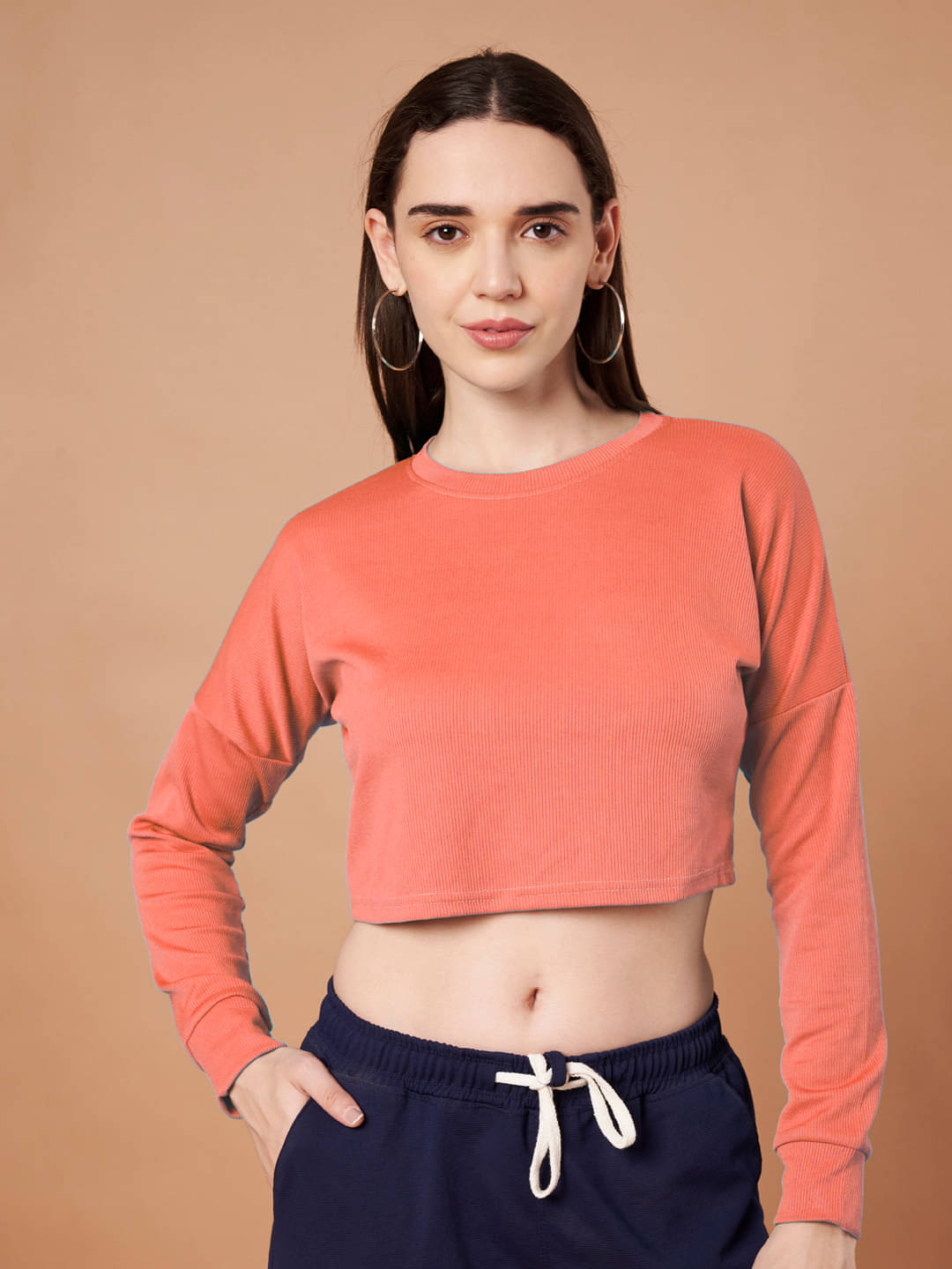 DTR FASHION Women Cotton Blend Solid Regular Fit Round Neck T-Shirt ( Peach ) DTR FASHION Women Cotton Blend Solid Regular Fit Round Neck T-Shirt ( Peach )