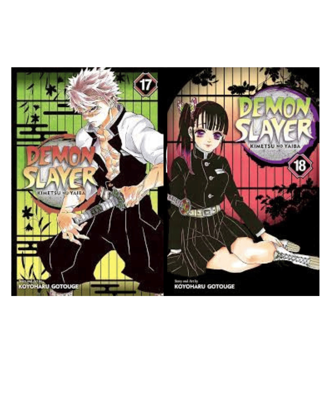     			Demon slayer manga vol 17 and 18