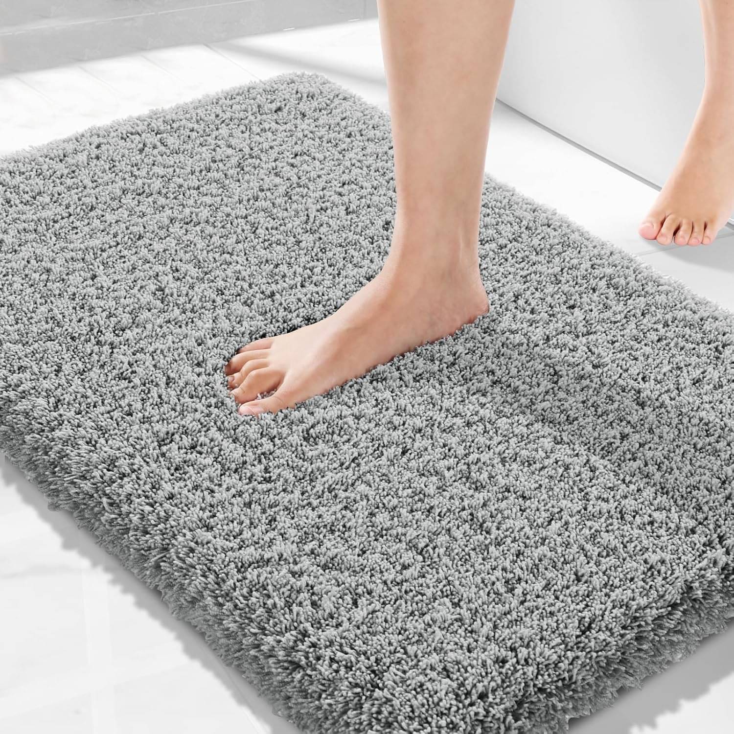 ELANZA Set of 1 Anti-skid Polyester Door Mat ( 60 X 40 cm ) Gray     			ELANZA Set of 1 Anti-skid Polyester Door Mat ( 60 X 40 cm ) Gray