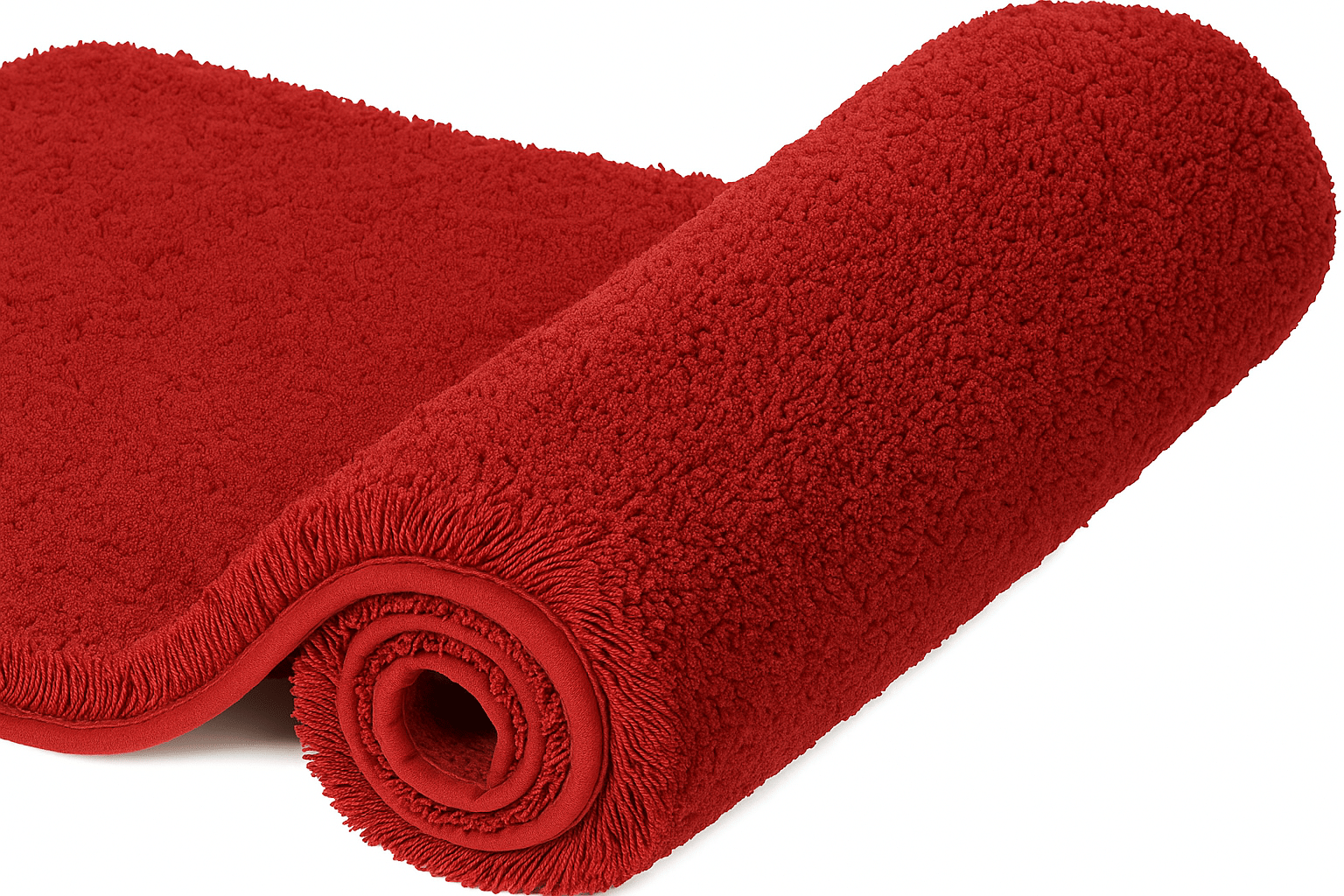     			ELANZA Set of 1 Anti-skid Polyester Door Mat ( 60 X 40 cm ) Red