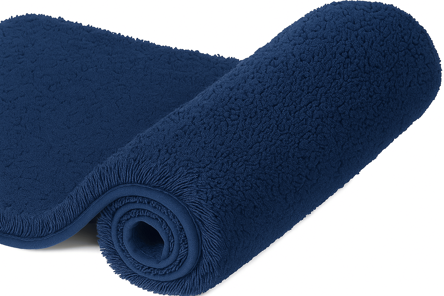     			ELANZA Set of 1 Anti-skid Polyester Door Mat ( 60 X 40 cm ) Blue
