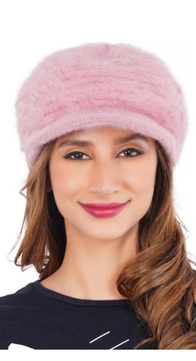 ESTILO FLEM Pink Woollen Women's Hat ( Pack of 1 )     			ESTILO FLEM Pink Woollen Women's Hat ( Pack of 1 )