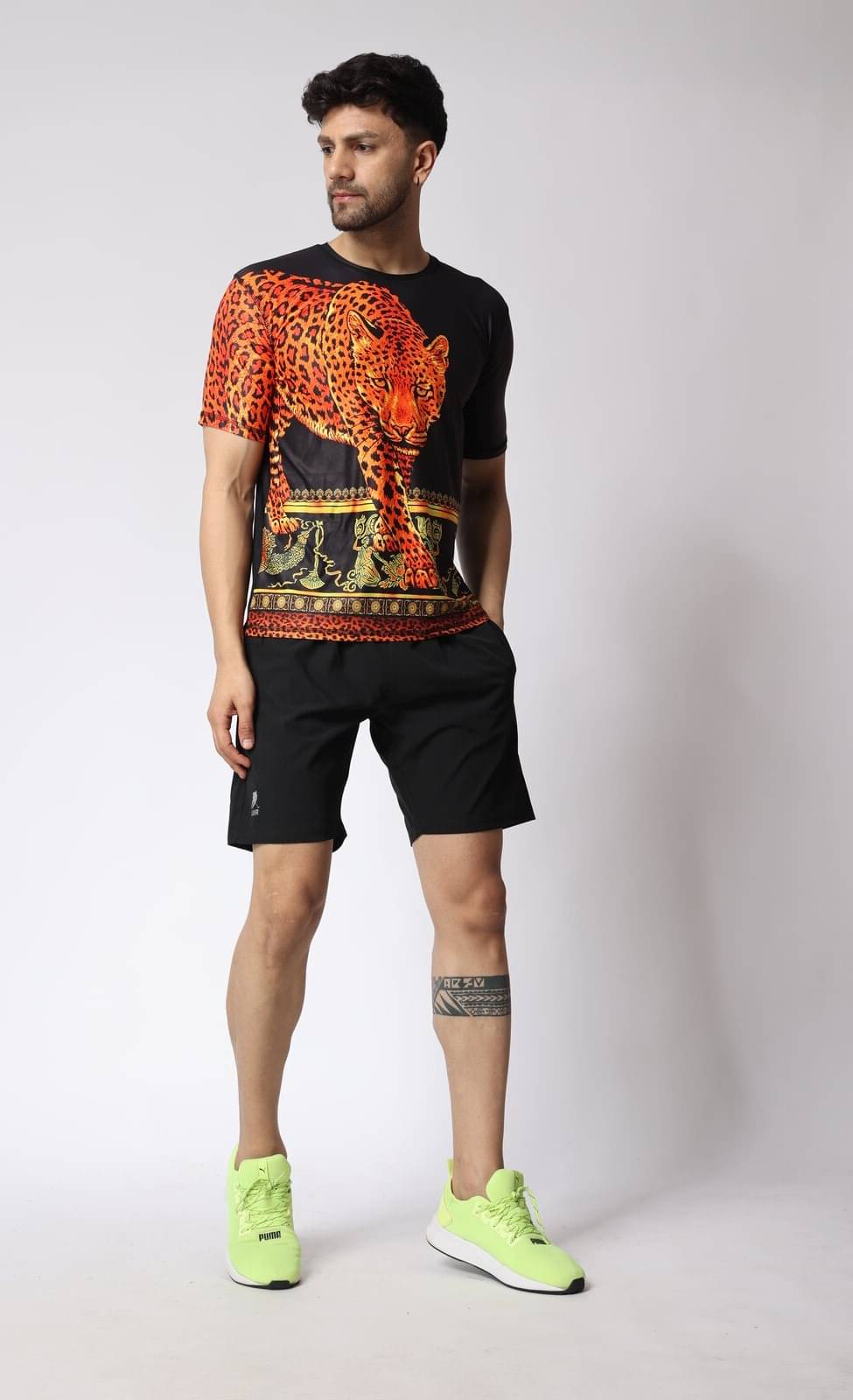 FLIRTY SOUL Men Polyester Relaxed Fit Printed Polo T Shirt ( Black ) FLIRTY SOUL Men Polyester Relaxed Fit Printed Polo T Shirt ( Black )