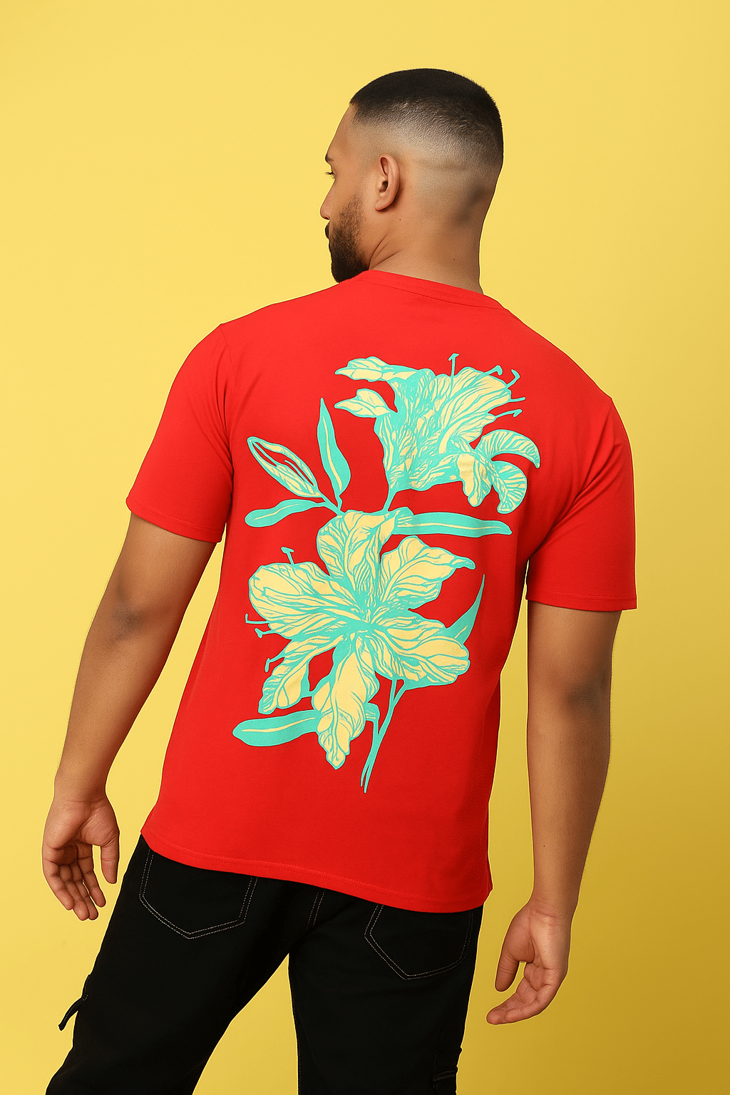 FLIRTY SOUL Men Polyester Relaxed Fit Printed T-Shirt ( Red ) FLIRTY SOUL Men Polyester Relaxed Fit Printed T-Shirt ( Red )