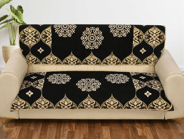 FURNISHING HUT 3 Seater Chenille Sofa Cover ( Pack of 1 ) FURNISHING HUT 3 Seater Chenille Sofa Cover ( Pack of 1 )