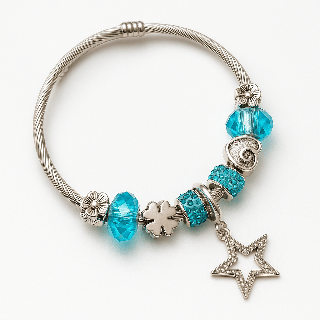 Flauri Blue Charm Bracelet ( Pack of 1 ) Flauri Blue Charm Bracelet ( Pack of 1 )
