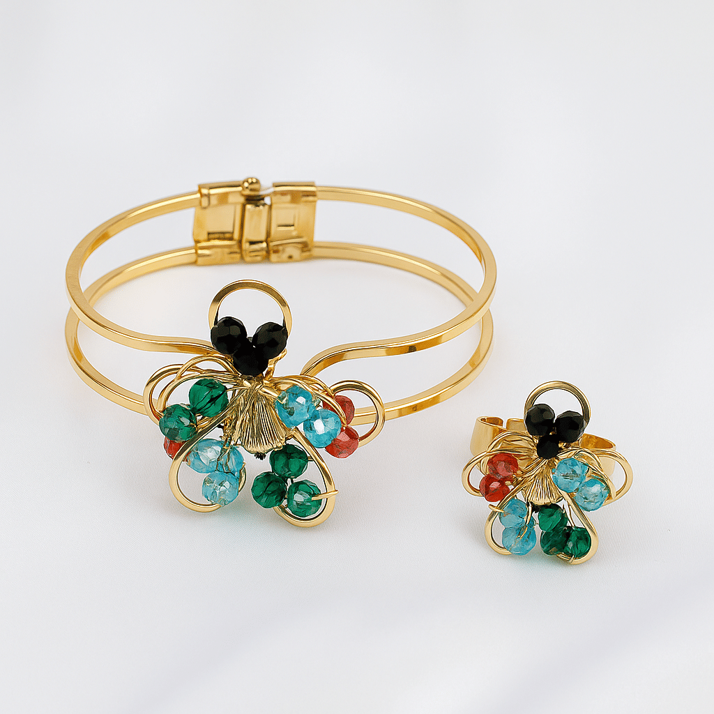     			Flauri Multicolor Kada Set ( Pack of 1 )