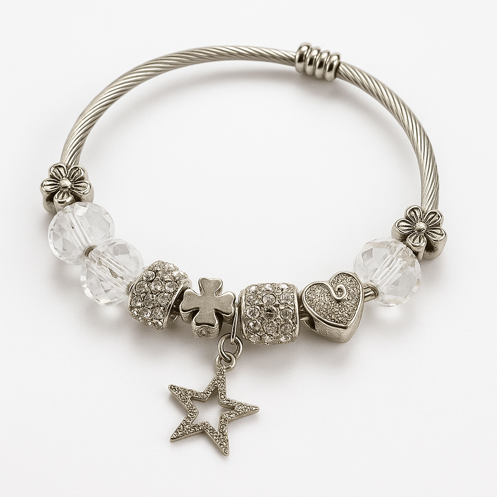 Flauri White Charm Bracelet ( Pack of 1 ) Flauri White Charm Bracelet ( Pack of 1 )