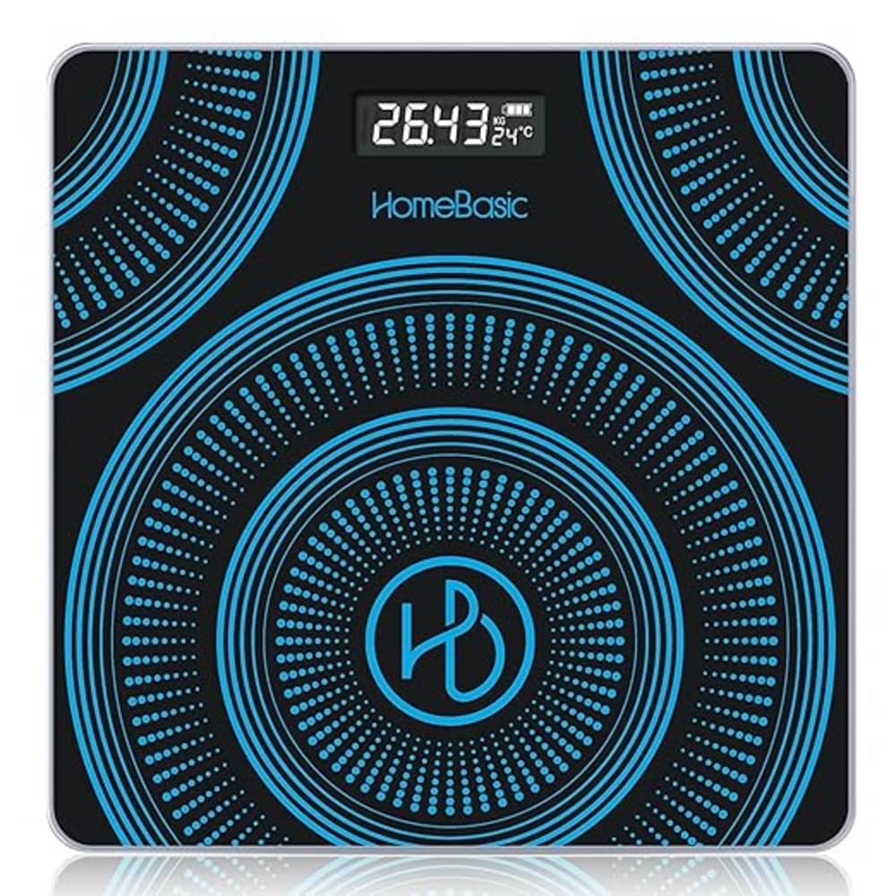     			HOMEBASIC Multicolor Glass Digital Weighing Scale