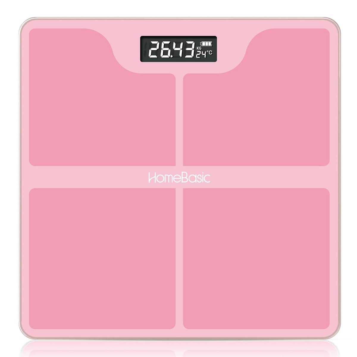     			HOMEBASIC Multicolor Glass Digital Weighing Scale