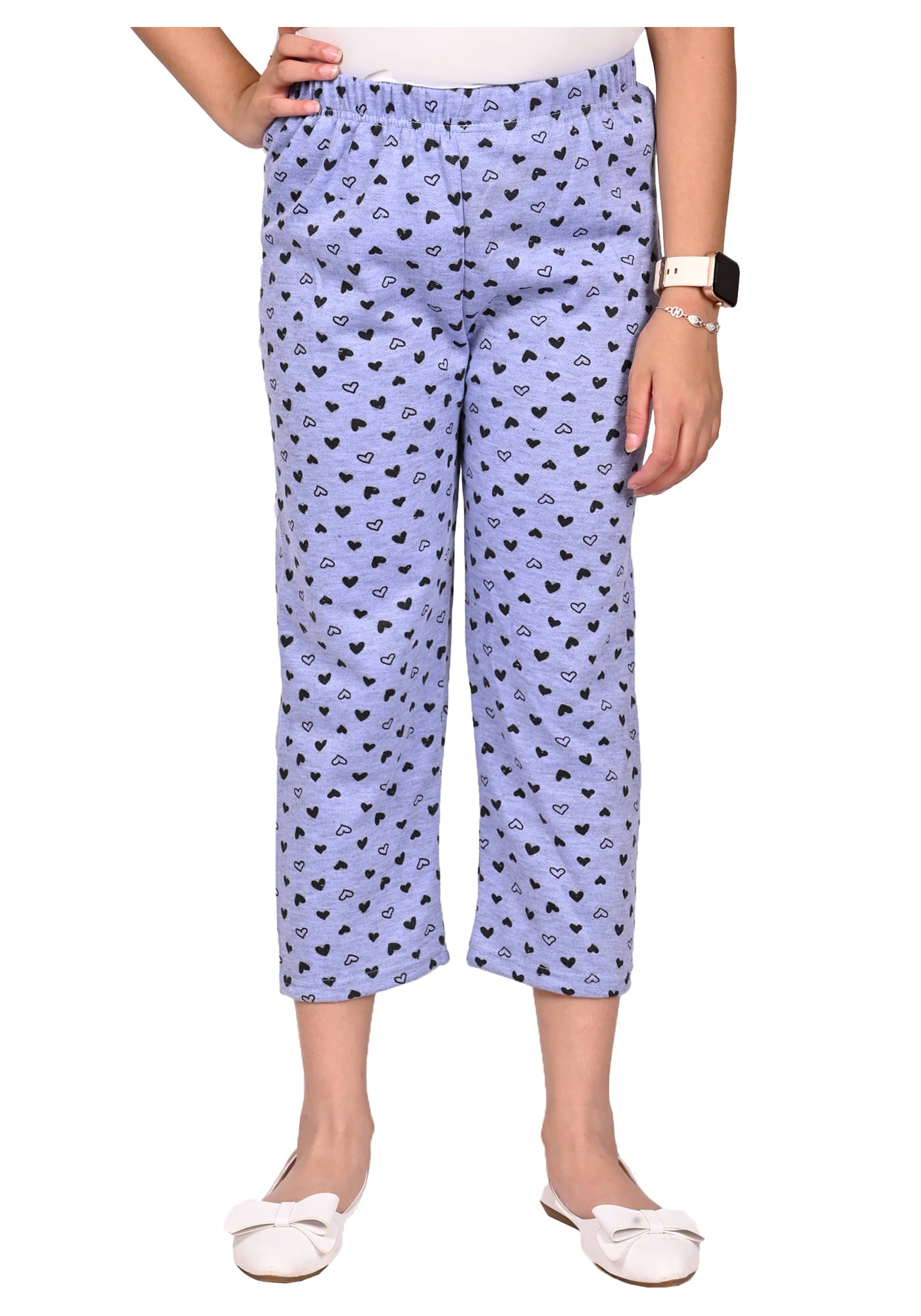 IndiWeaves Pack of 1 Girls Fleece Pyjama ( Blue ) IndiWeaves Pack of 1 Girls Fleece Pyjama ( Blue )