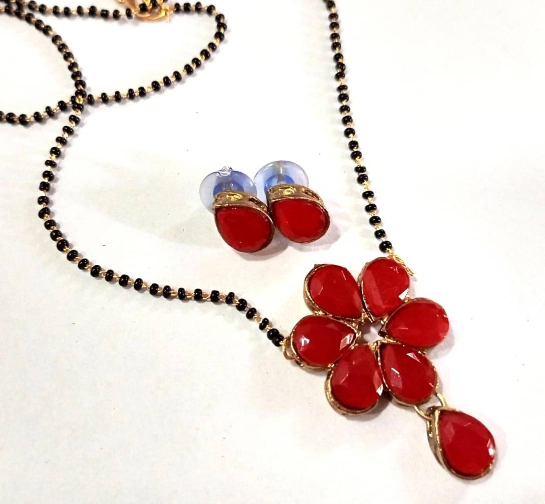 JN HANDICEAFT Red Mangalsutra Set ( Pack of 1 ) JN HANDICEAFT Red Mangalsutra Set ( Pack of 1 )