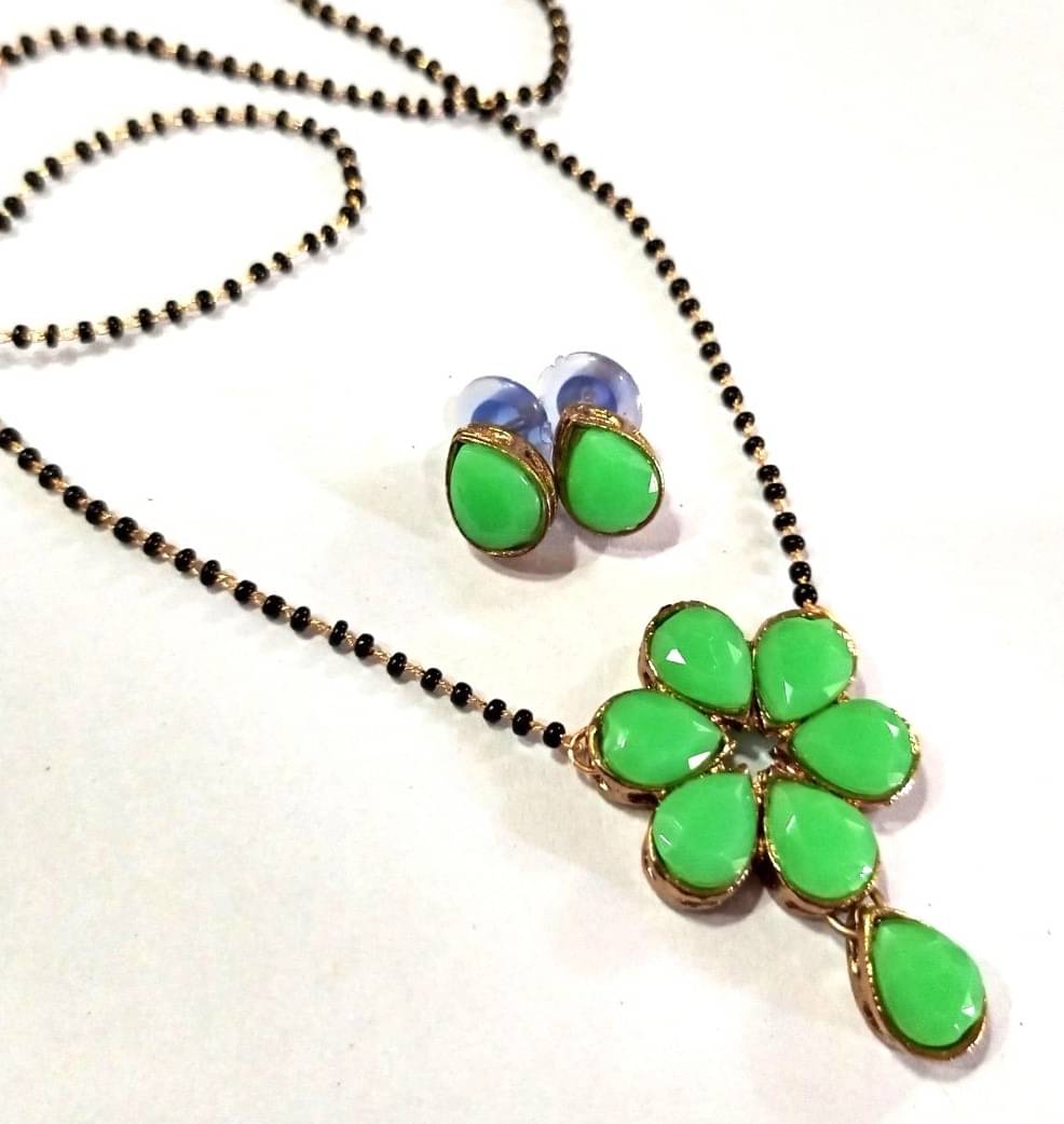 JN HANDICEAFT Tan Mangalsutra Set ( Pack of 1 )     			JN HANDICEAFT Tan Mangalsutra Set ( Pack of 1 )