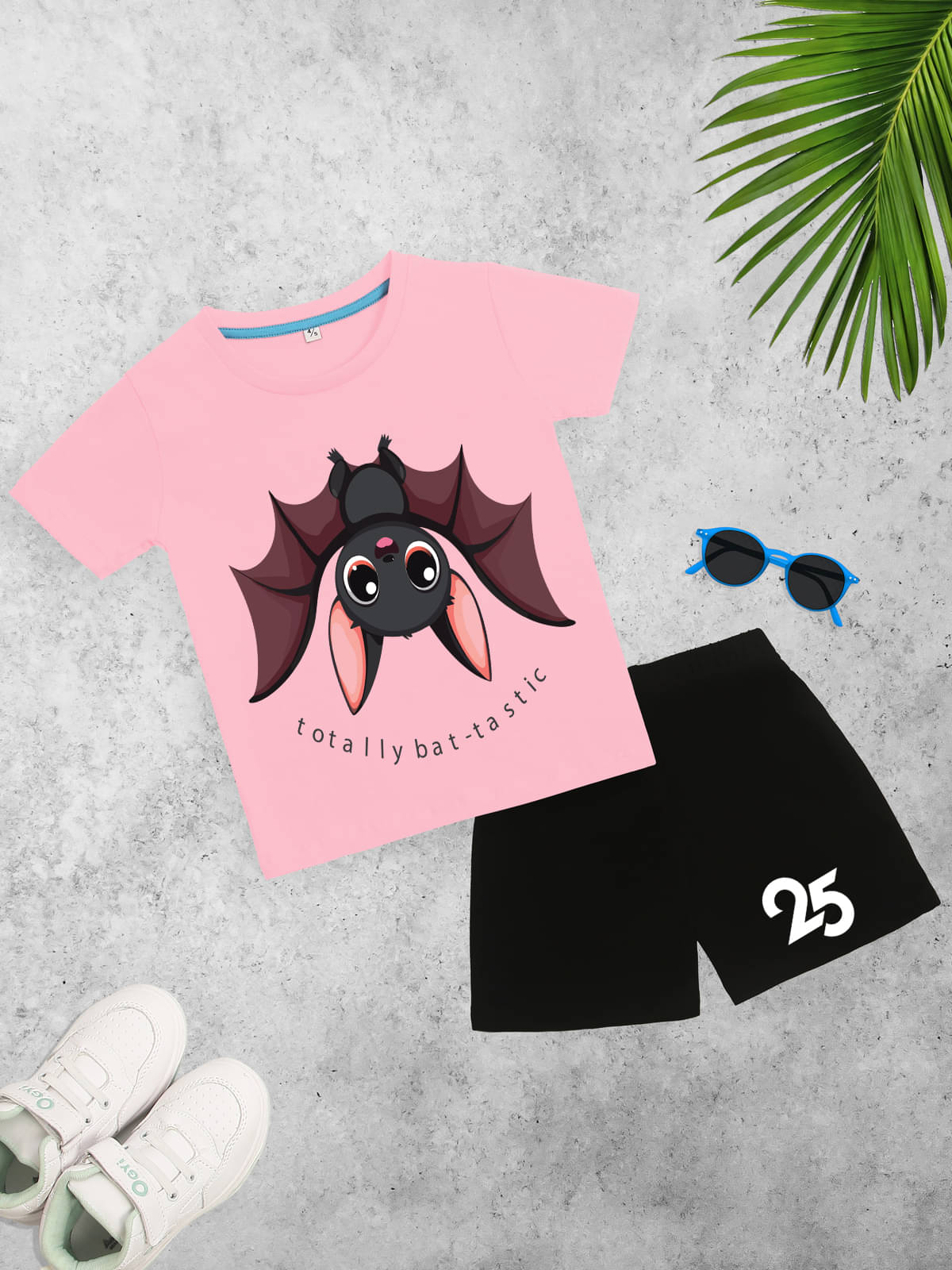     			Kidscraft Pack of 1 Unisex Cotton T-Shirt & Shorts Set ( Pink )