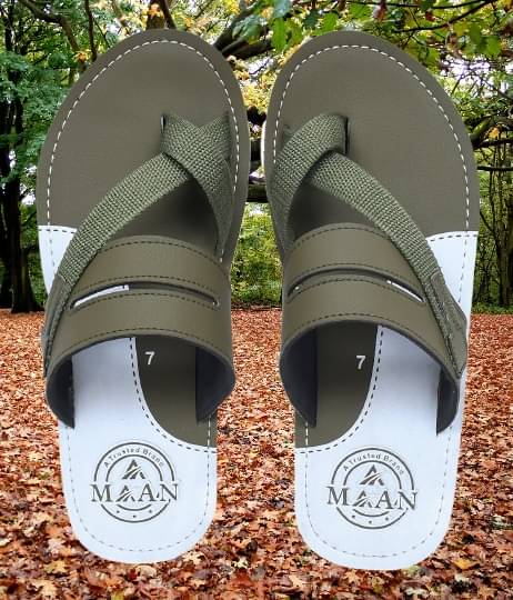     			MAAN Green Men's Thong Flip Flop