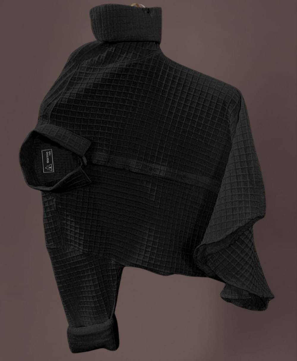     			MARMIC FAB Viscose Regular Fit Checks Full Sleeves Men's Casual Shirt - Black ( Pack of 1 )