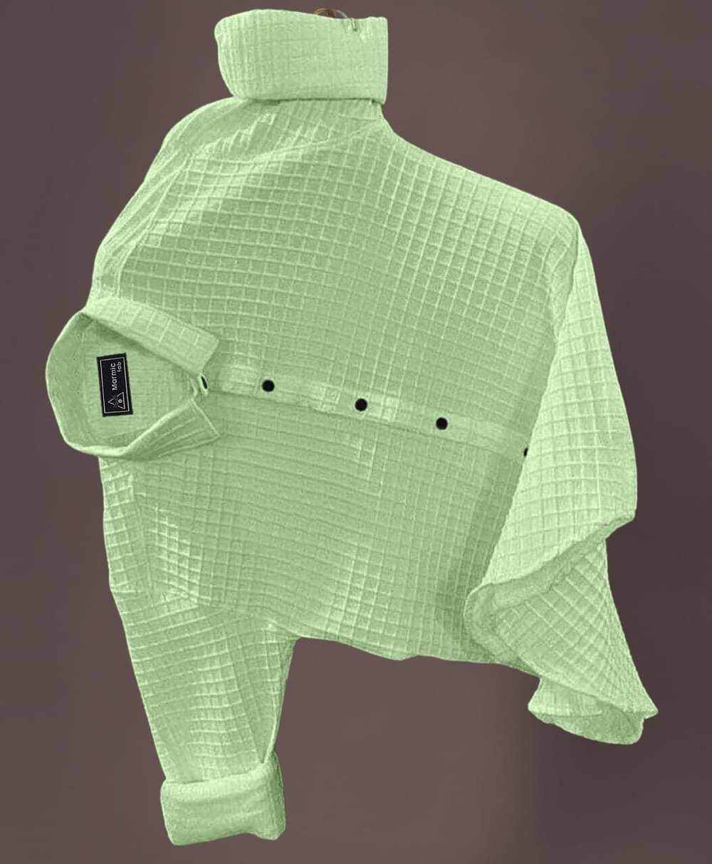 MARMIC FAB Viscose Regular Fit Checks Full Sleeves Men's Casual Shirt - Green ( Pack of 1 ) MARMIC FAB Viscose Regular Fit Checks Full Sleeves Men's Casual Shirt - Green ( Pack of 1 )