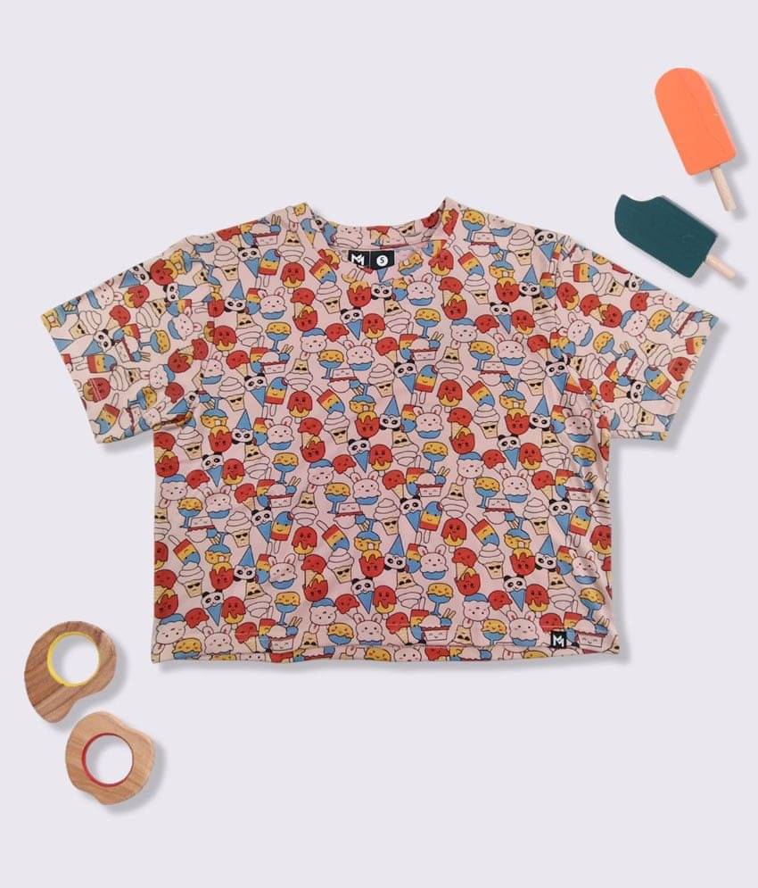 MINUTE MIRTH Women's Cotton Crop Top ( Peach ) MINUTE MIRTH Women's Cotton Crop Top ( Peach )