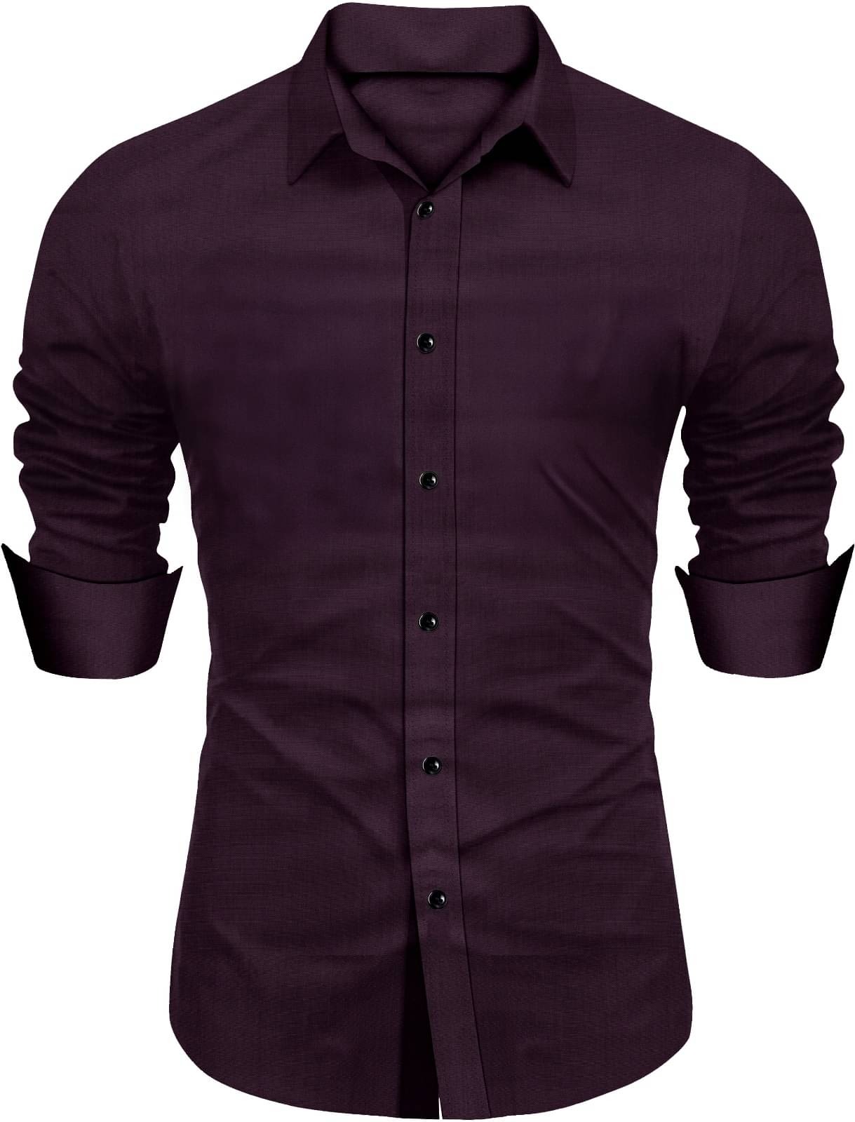     			NEXCODE Cotton Blend Regular Fit Full Sleeves Men's Formal Shirt - Maroon ( Pack of 1 )