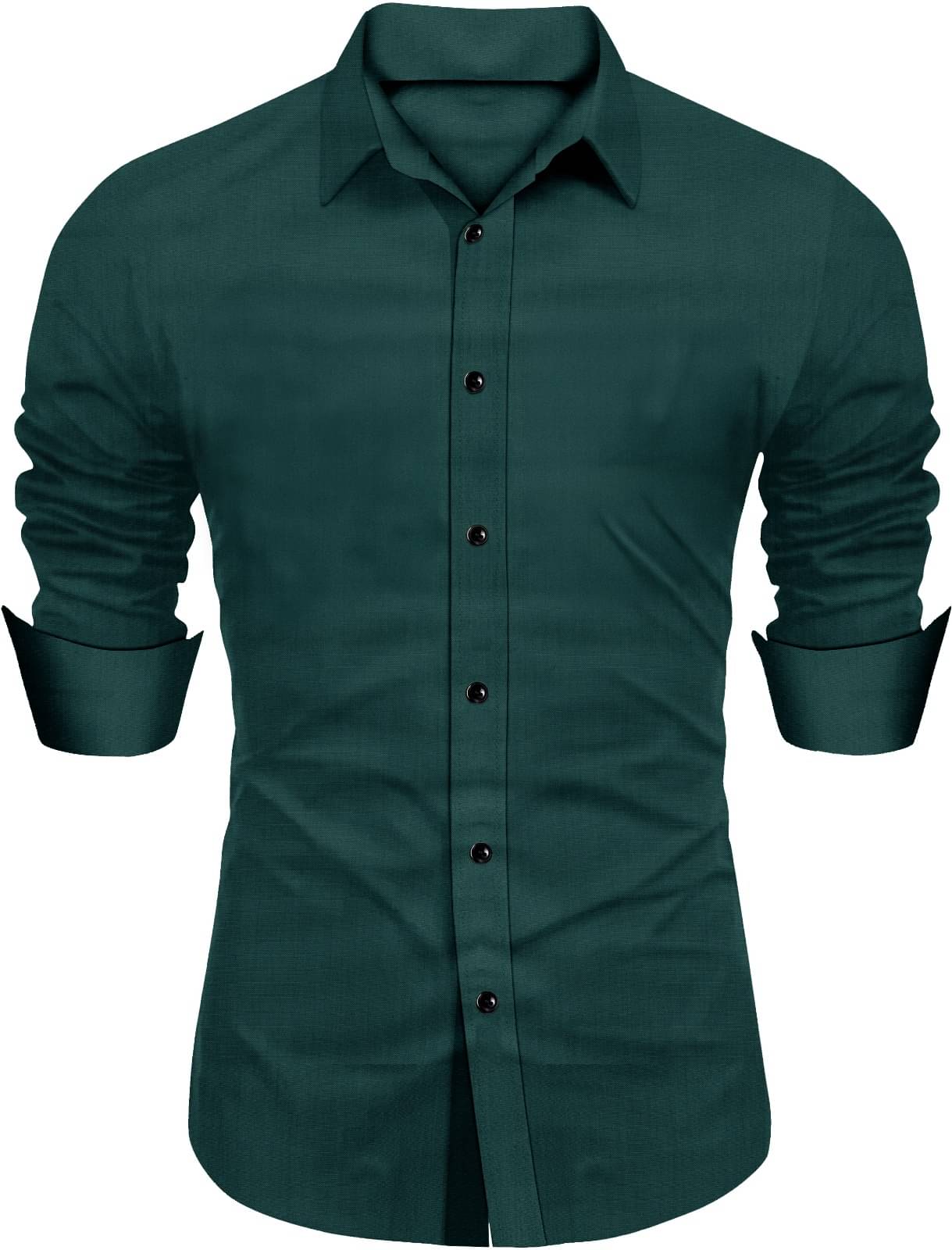 NEXCODE Cotton Blend Regular Fit Full Sleeves Men's Formal Shirt - Green ( Pack of 1 ) NEXCODE Cotton Blend Regular Fit Full Sleeves Men's Formal Shirt - Green ( Pack of 1 )