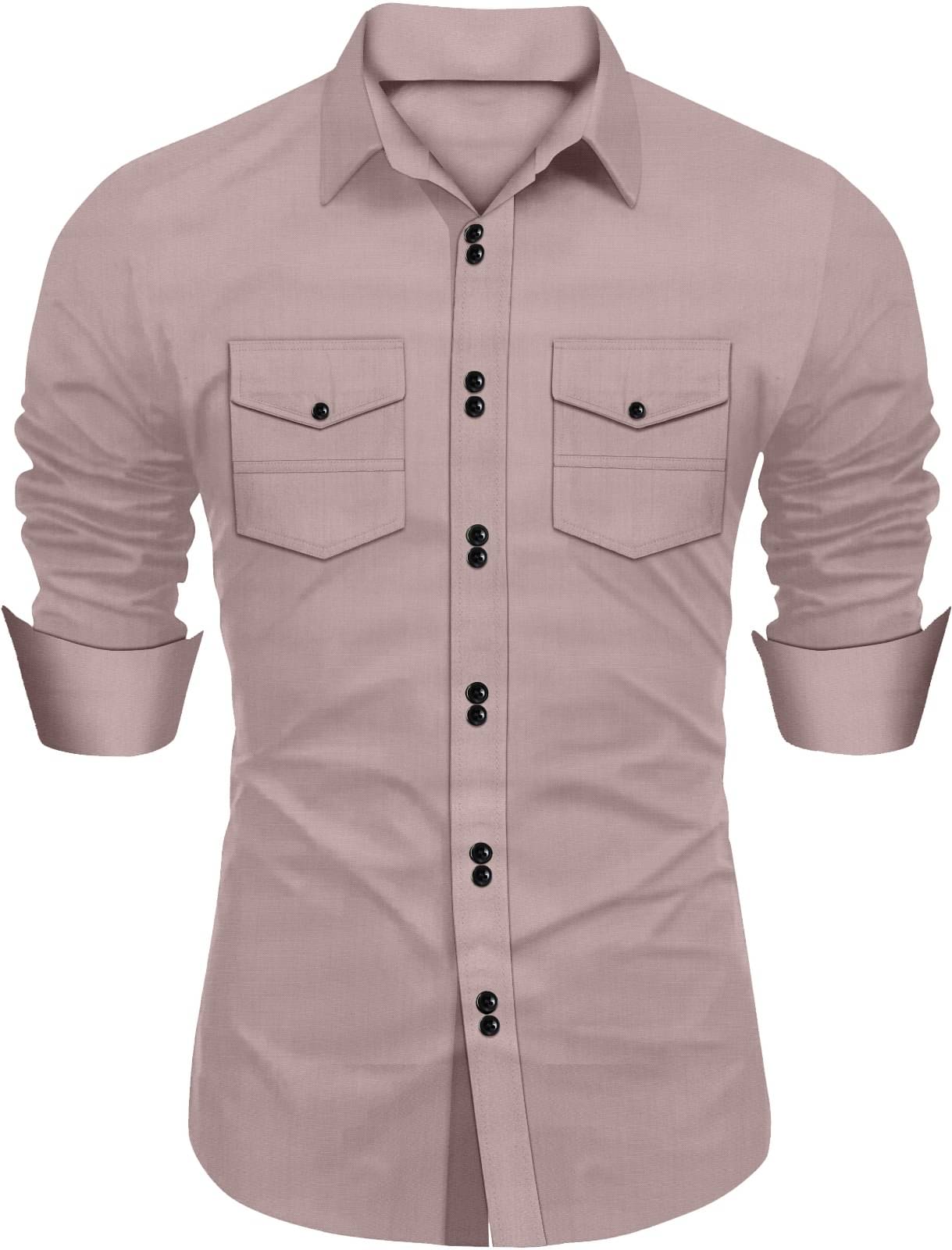 NEXCODE Cotton Blend Regular Fit Solids Full Sleeves Men's Casual Shirt - Pink ( Pack of 1 ) NEXCODE Cotton Blend Regular Fit Solids Full Sleeves Men's Casual Shirt - Pink ( Pack of 1 )