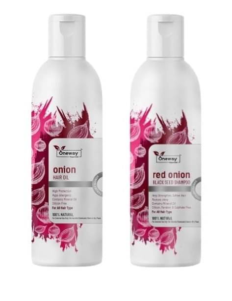     			Onion Hair Care Combo – Red Onion Black Seed Shampoo 100ml & Red Onion Hair Oil 100ml