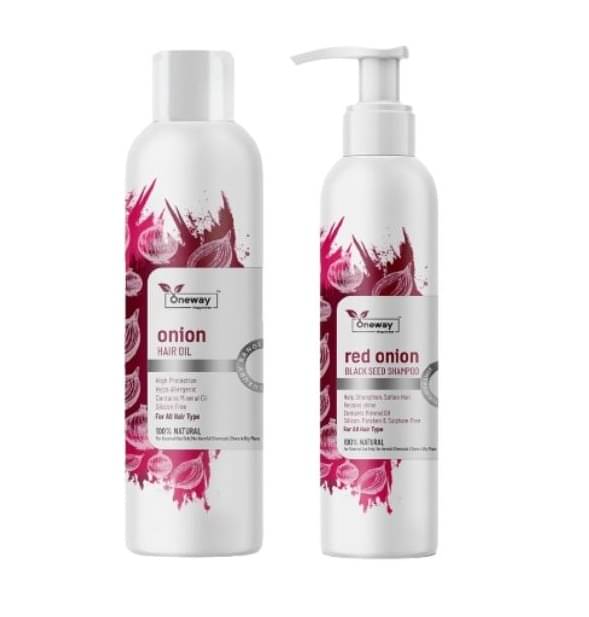     			Onion Hair Care Combo – Red Onion Black Seed Shampoo 200ml & Red Onion Hair Oil 200ml