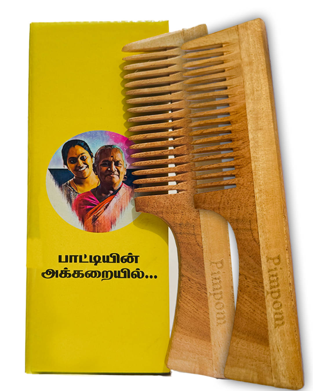    			PIMPOM PAATI Wide Tooth Comb For All Hair Types ( Pack of 2 )