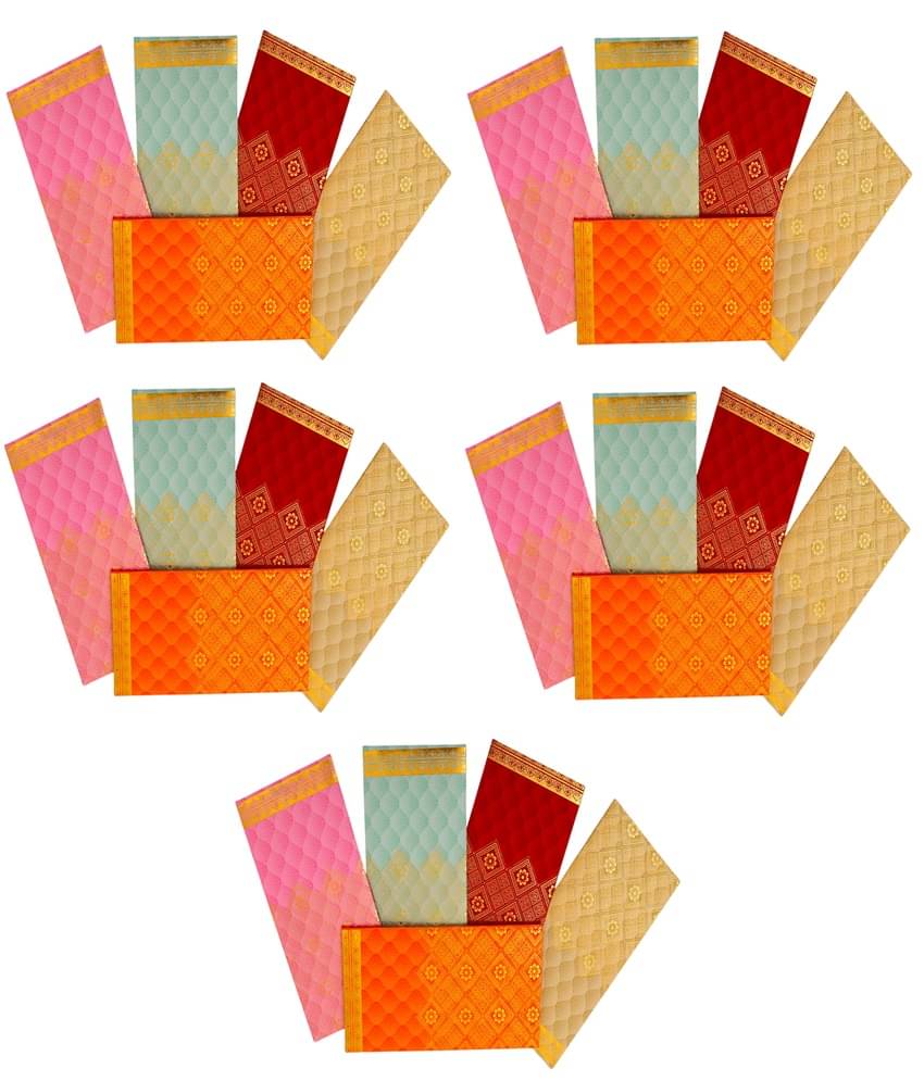 Pack of 25 Pcs Elegant Money Gifting Envelope (Multicolor) Pack of 25 Pcs Elegant Money Gifting Envelope (Multicolor)