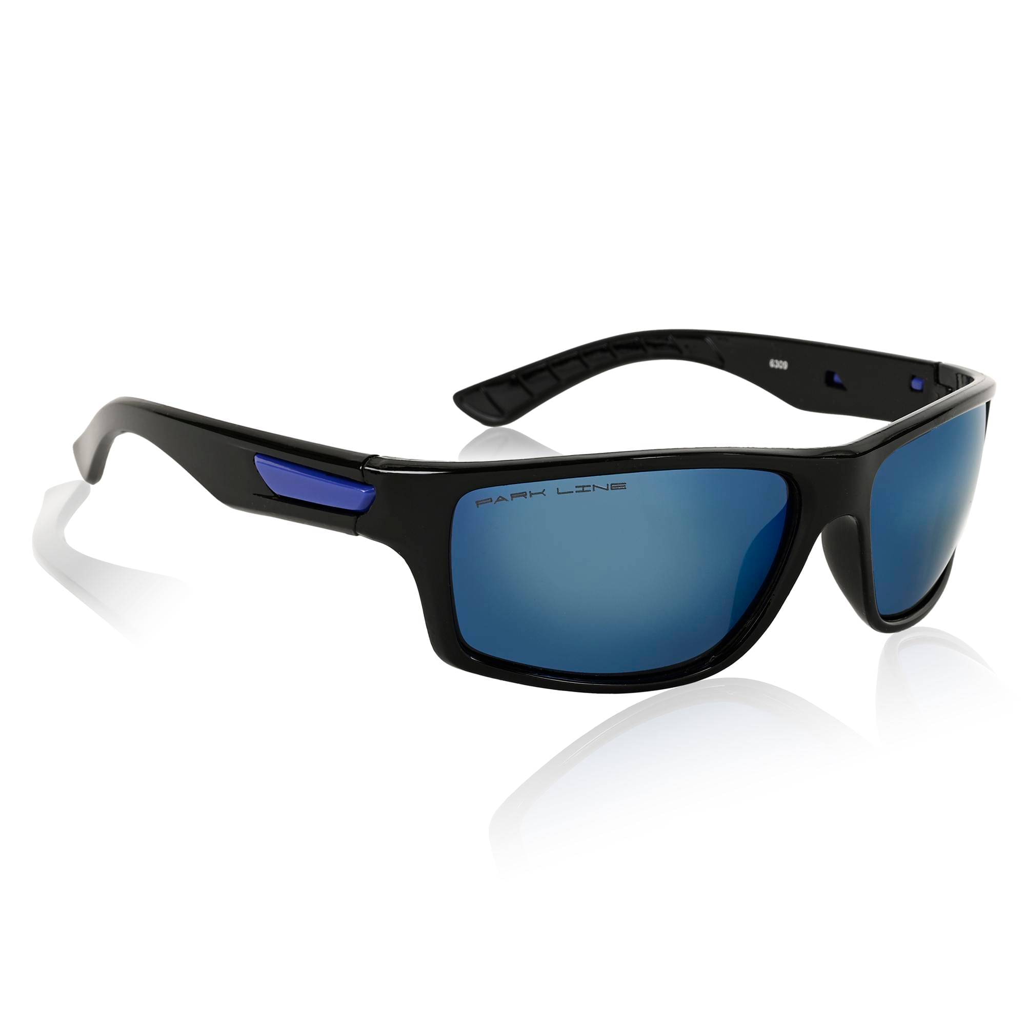     			Park Line Black Rectangular Sunglasses ( Pack of 1 )